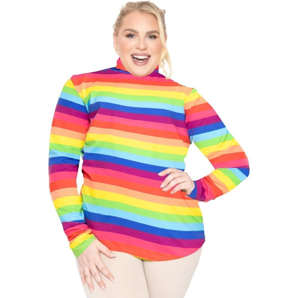 Women's Long Sleeve Turtleneck Top Plus Size Soft Warm Stretchable